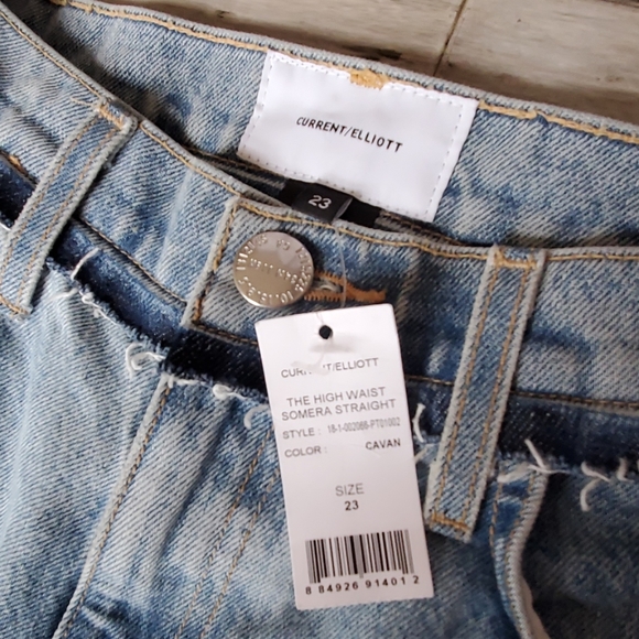 Current/Elliott High Waist Somera Straight Jeans - Picture 5 of 8